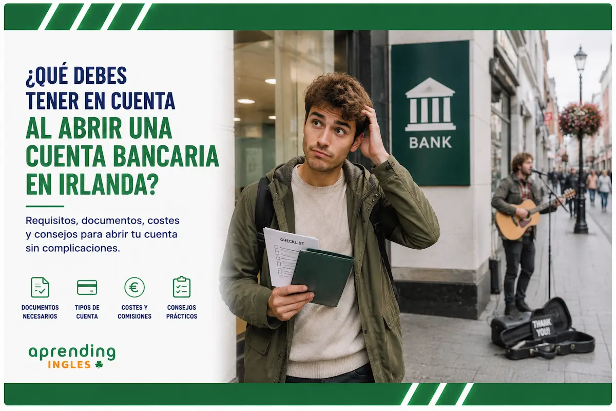 Cómo abrir una cuenta bancaria en Irlanda en 2026: comparativa de bancos digitales y tradicionales